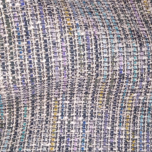 LOFT Metallic Multicolor Tweed Mini Skirt Size O - Picture 6 of 7